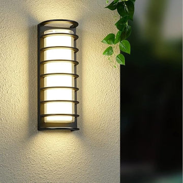 Round LED Wall Light – Warm Outdoor/Indoor Fixture | Luxiono Lighting