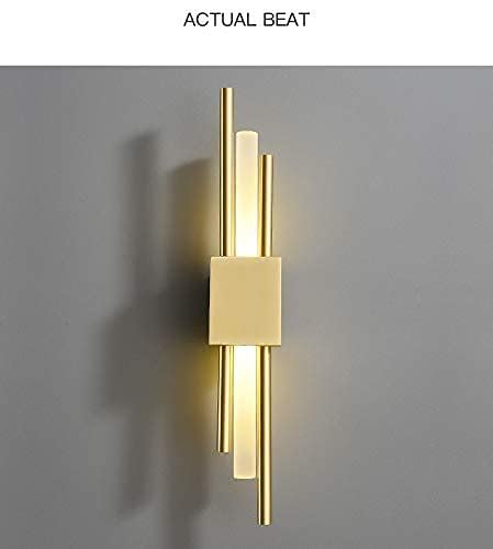 LED Gold Long Acrylic Tube Glass Dim Wall Light Modern Wall Light - Tricolor | Luxiono Lighting