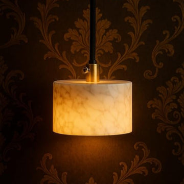 Luxiono Lighting Premium Marble Pendant Light – Elegant Lighting for Kitchen, Bedroom & Living Room Enhance Your Home décor with The Timeless Elegance of Premium Marble Pendant Light