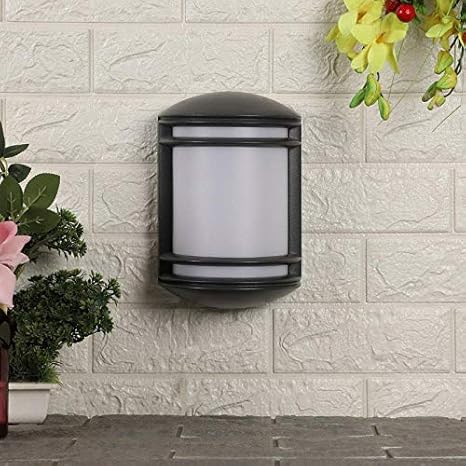 Grey Outdoor LED Wall Light – Modern Oval Fixture | Luxiono Lighting