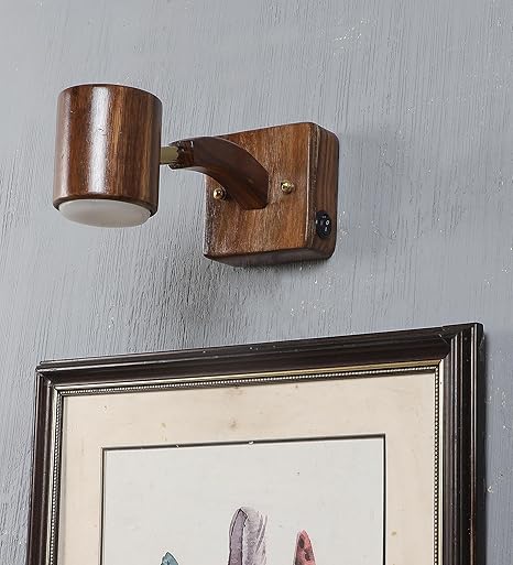 Fully Handmade Stylish Spotlight | Focus Light | Mirror Light | Wall Light for Bedroom, Living Room, Dining Room, Study Room | 9W in-Built Warm White LED | On-Off Switch | Adjustable Head