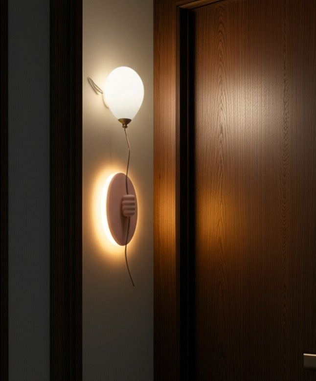 Luxiono Lighting Balloon Wall Light - Playful Hand-Held Sconce for Kids' Room & Nursery