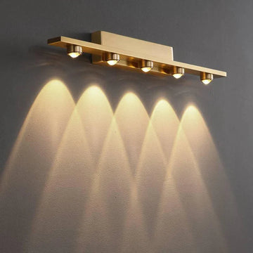Luxiono Lighting Mirror Light Golden Stainless steel washroom light/ makeup room light/ Drawing room Light