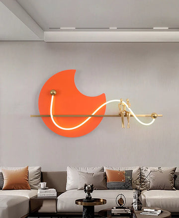 Luxiono Lighting Orange Decor Double Lady linear wall light
