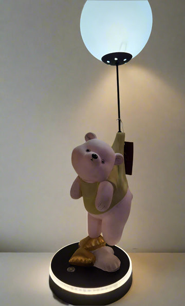 Luxiono Lighting Polar Bear Table lamp  Sculpture for Living Room Bookshelf Decor Brown